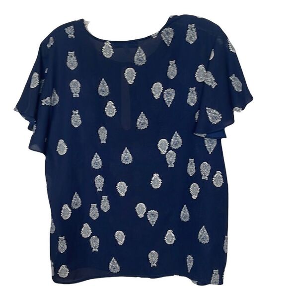 Cupcake And Cashmere Short Sleeve Blouse. Size Medium. - Picture 5 of 7